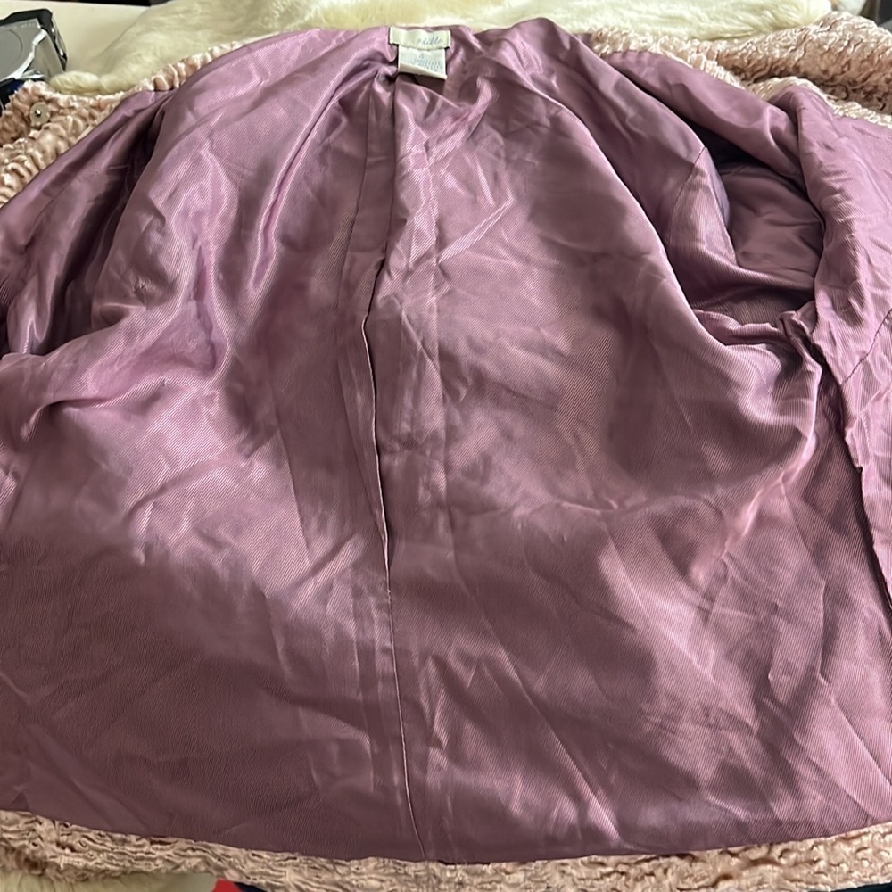 Anthropologie Odille faux fur Persian faux mink cropped jacket opera 3/4 sleeve - Picture 5 of 6